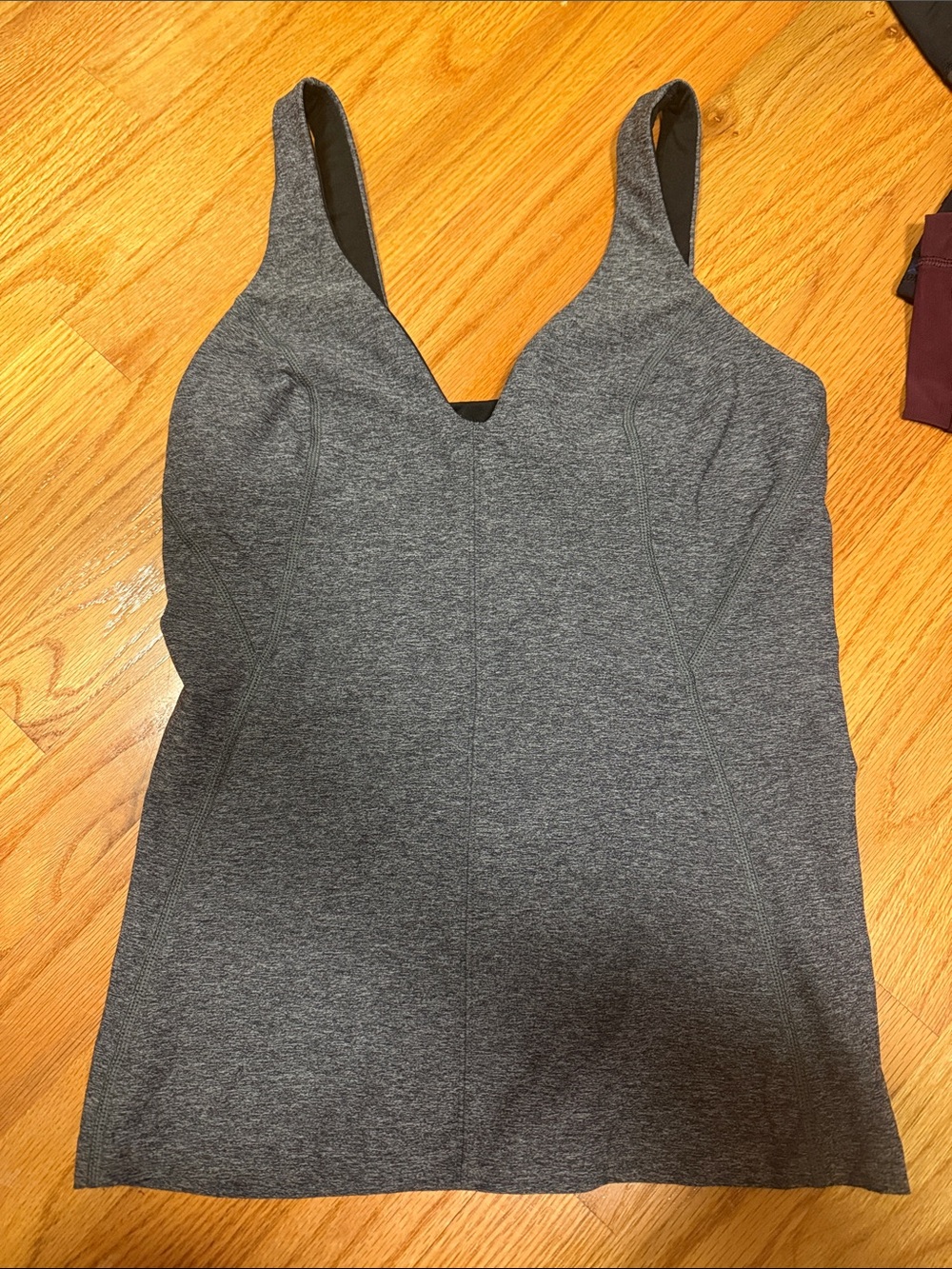 Lululemon Women’s Grey Seam-Detail Tank Top size 6